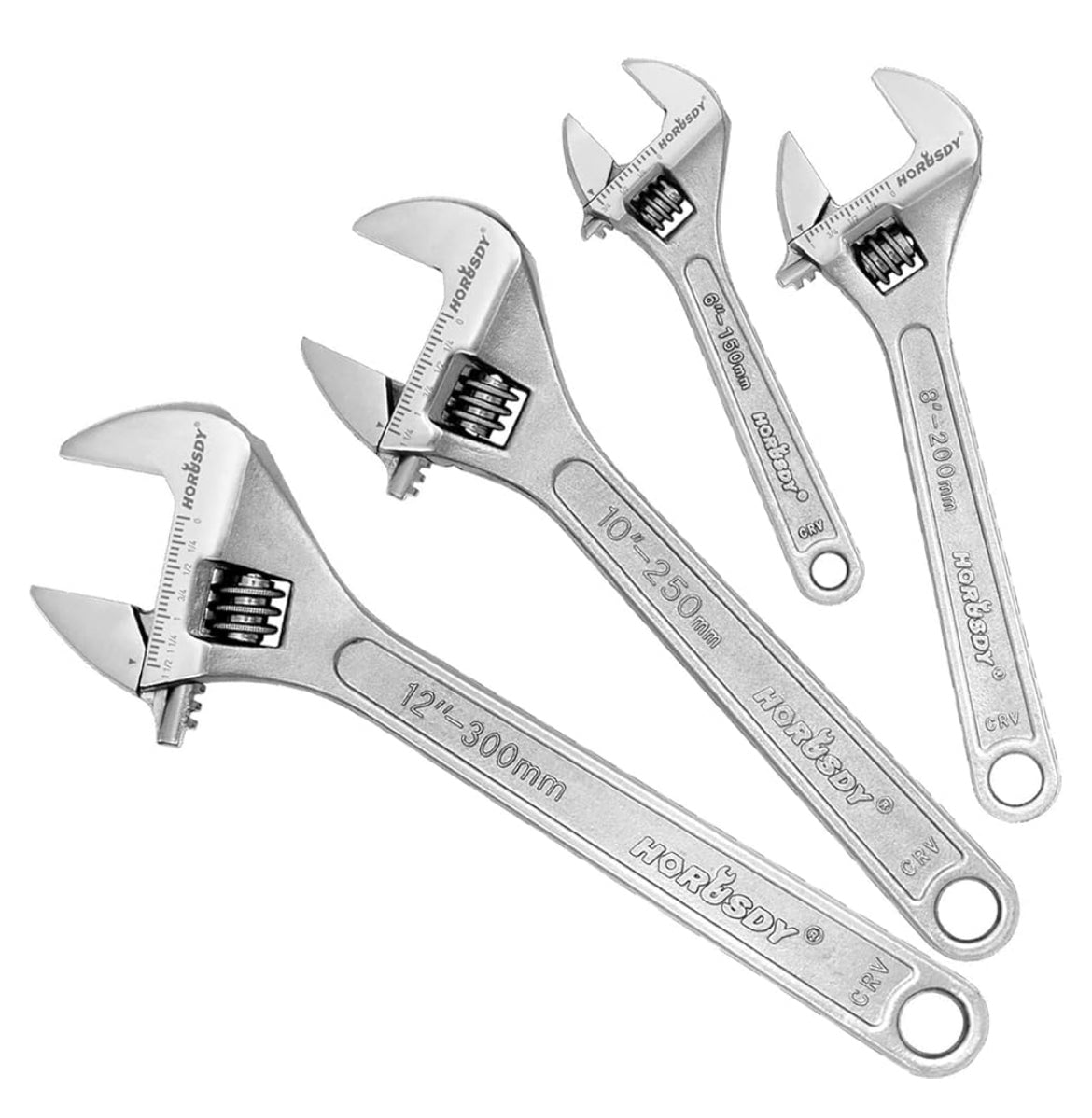 4-Piece Adjustable Wrench Set